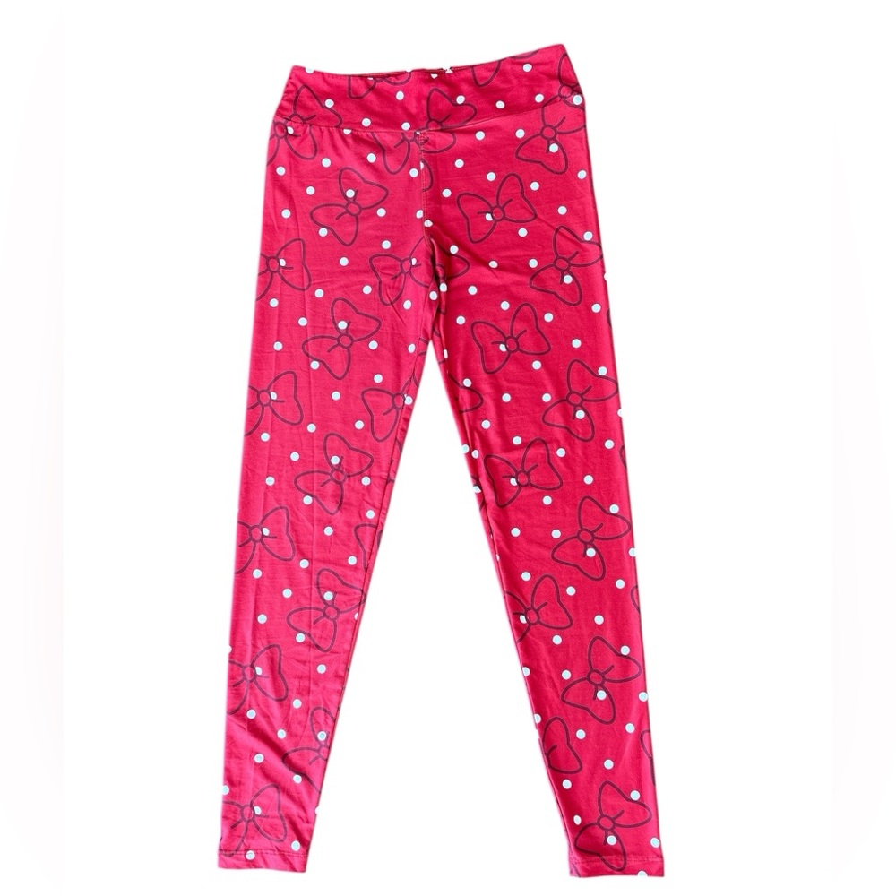 Minnie Mouse Red Bow Patterned Women's Leggings
